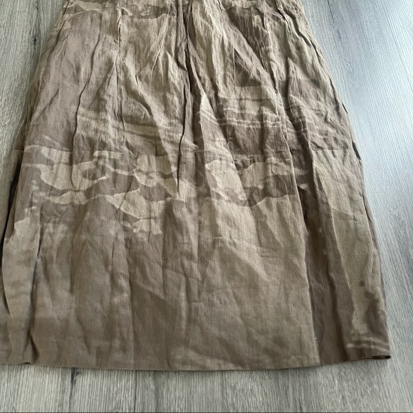 Metamorfosi Italian Green abstract Sleeveless Knee length dress SZ 42 (6) Artsy - Picture 2 of 11